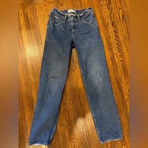 Women's Abercrombie denim jeans straight leg low rise size 26/2R